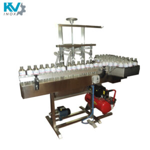 Llenadora semiautomática linear 4 válvulas