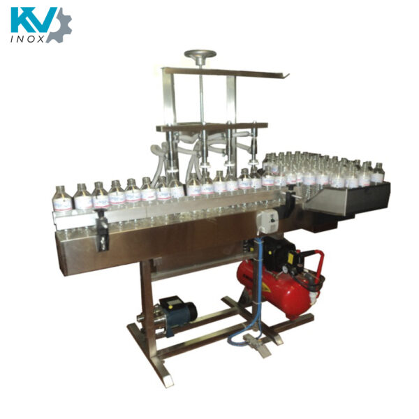 Llenadora semiautomática linear 4 válvulas