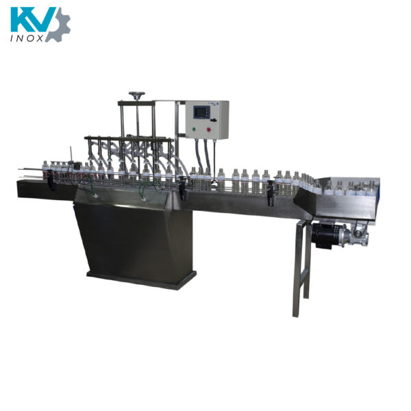 Llenadora semiautomática linear 8 válvulas