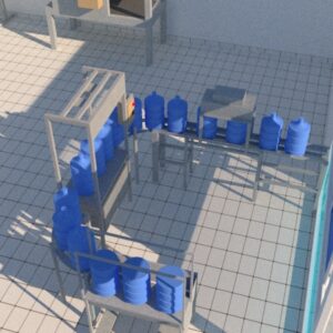Planta purificadora con embotelladora